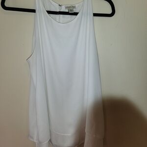 Mercer & Madison White Sleeveless Blouse